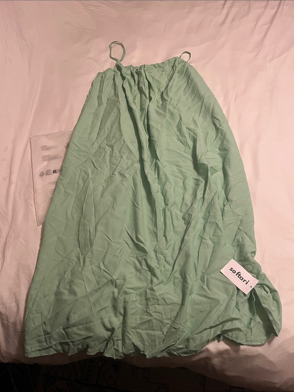 Mint Green A-Line Maxi Skirt